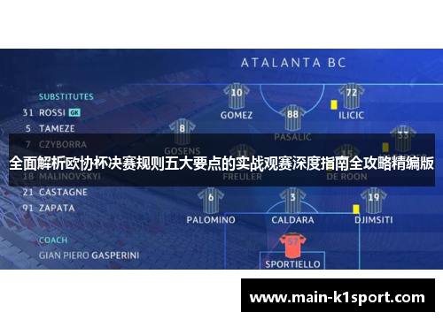 全面解析欧协杯决赛规则五大要点的实战观赛深度指南全攻略精编版 全面解析欧协杯决赛规则五大要点的实战观赛深度指南全攻略精编版