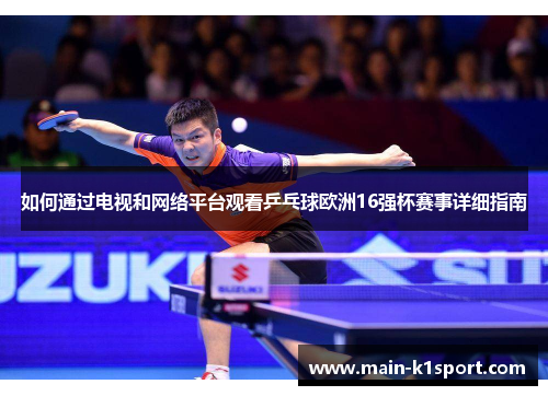 如何通过电视和网络平台观看乒乓球欧洲16强杯赛事详细指南 如何通过电视和网络平台观看乒乓球欧洲16强杯赛事详细指南