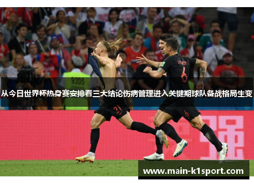 从今日世界杯热身赛安排看三大结论伤病管理进入关键期球队备战格局生变 从今日世界杯热身赛安排看三大结论伤病管理进入关键期球队备战格局生变